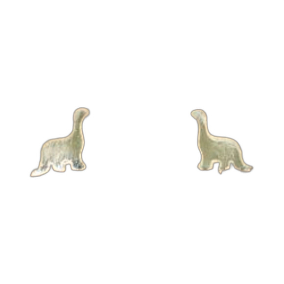 Jewelry - New Indio Jewelry Tiny Brushed Silver Dinosaur Stud Earrings #103
